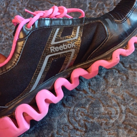 Reebok Zigtech Ziglite Zignano Womens Size 8 Pink Black Running Training Shoes - Picture 6 of 10